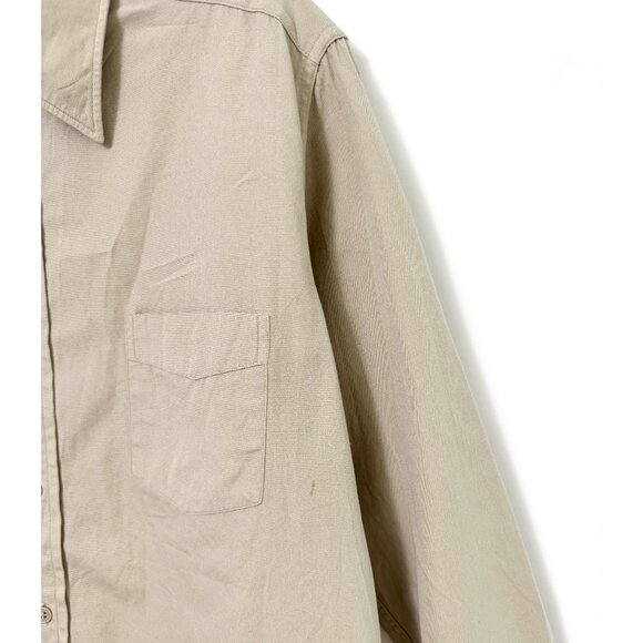 VTG Flying Cross De Luxe Poplin Long Sleeve Shirt Navy Army Uniform Workwear - Picture 3 of 6